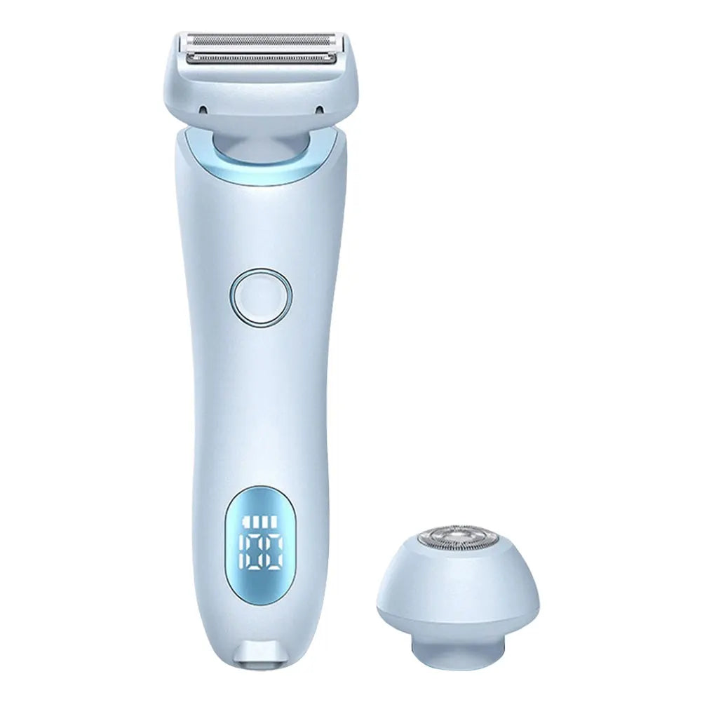 Portable Waterproof 2 In 1 Painless Shaving Knife Lady Private Part Hair Shaver Trimmer Epilator Bikini Trimmer Electric Razors