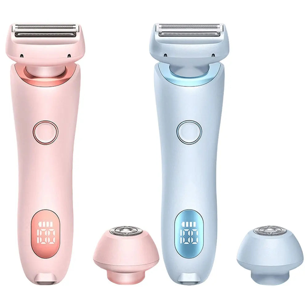 Portable Waterproof 2 In 1 Painless Shaving Knife Lady Private Part Hair Shaver Trimmer Epilator Bikini Trimmer Electric Razors