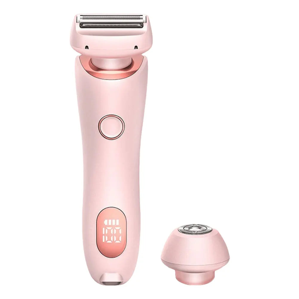 Portable Waterproof 2 In 1 Painless Shaving Knife Lady Private Part Hair Shaver Trimmer Epilator Bikini Trimmer Electric Razors