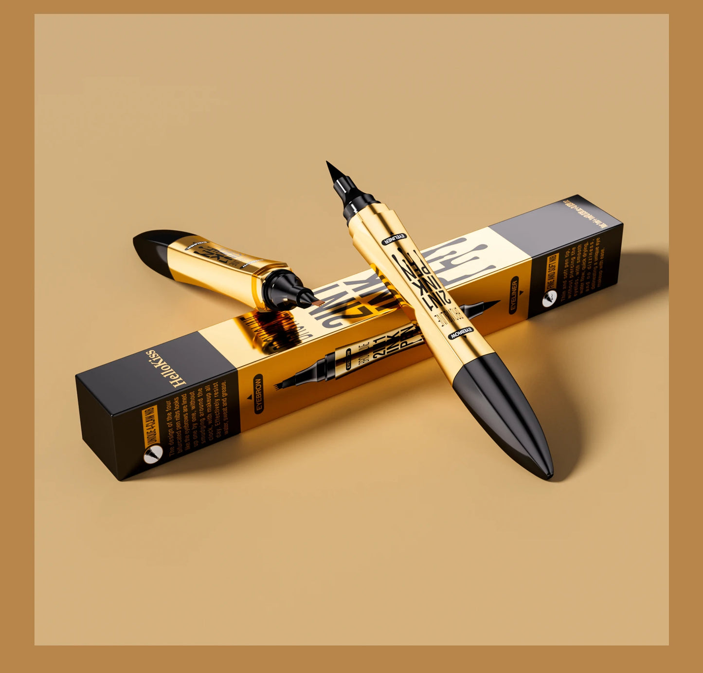 4 Point Eyebrow Pencil Waterproof Liquid Eyebrow Pen Eyeliner Makeup Long Lasting Brow Pen Black Eye Tattoo Cosmetics